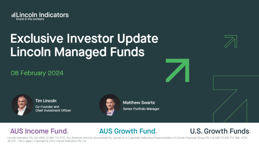 Quarterly Investor update